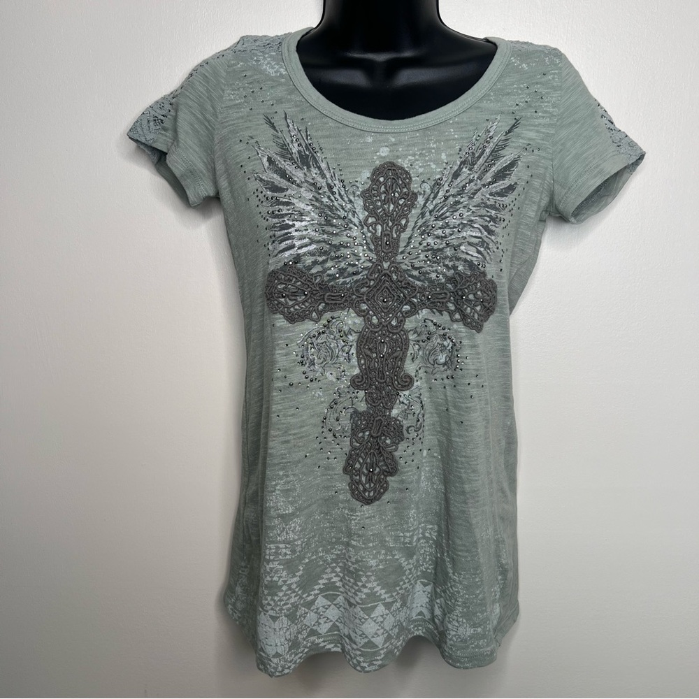 Maurices Sage Cross Graphic Tee‎